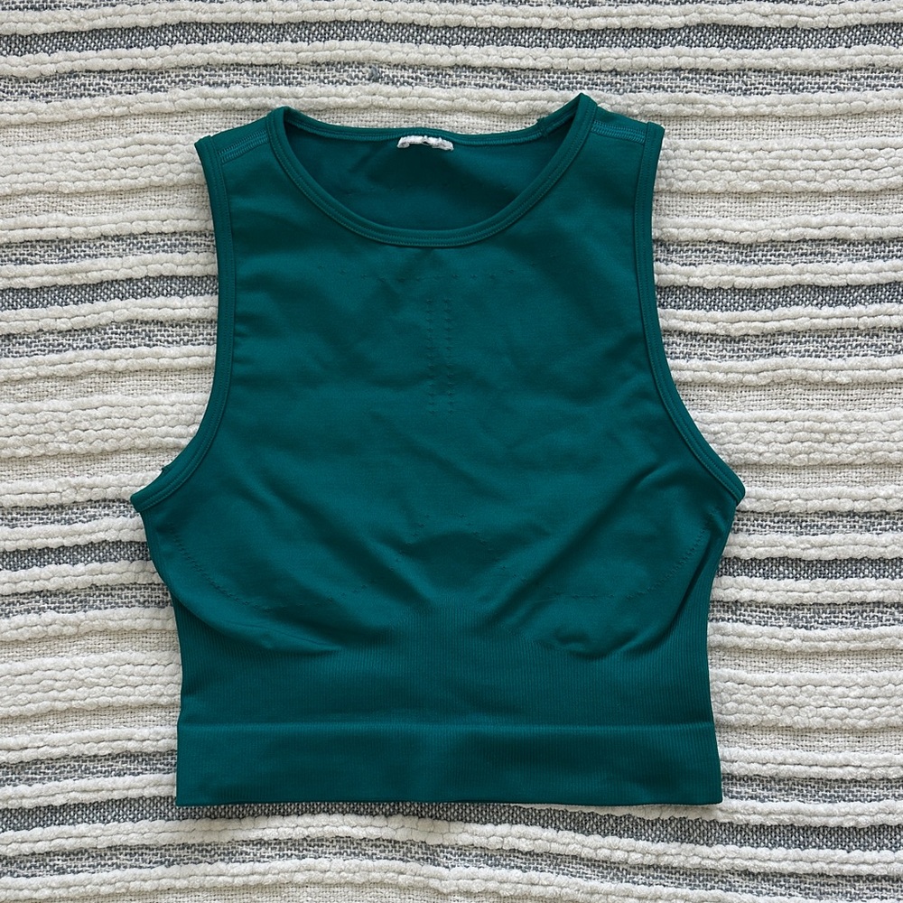 Gymshark Deep Teal Open Back Tank Top